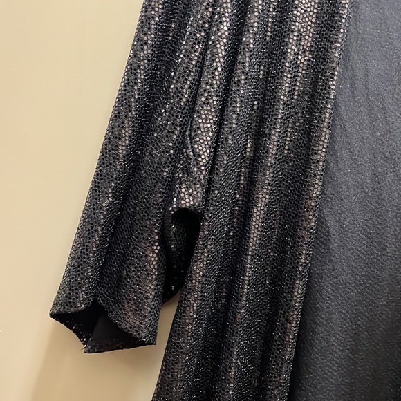 Caramela Black Sequin Fly Away Cardigan Size Large - Picture 7 of 12